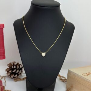 Collar Corazón Nieve